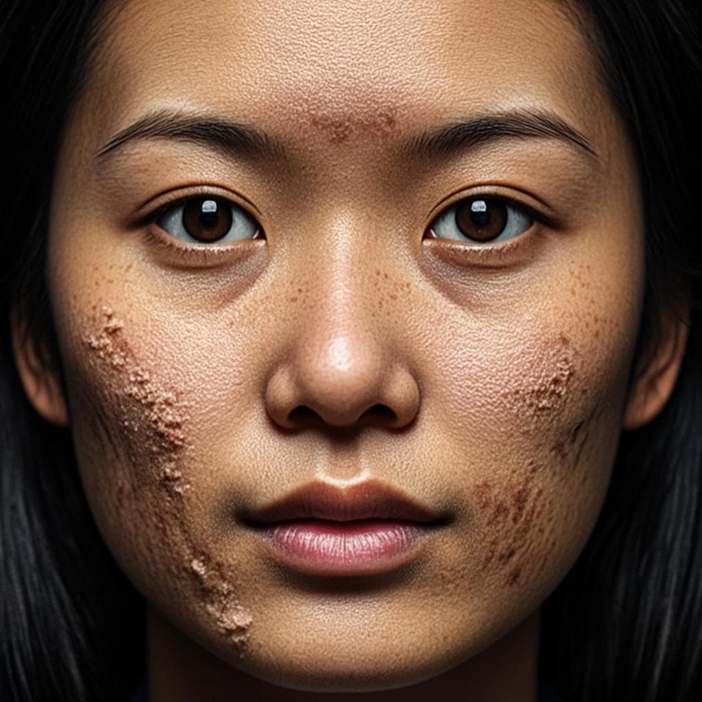 Amina B. before treatment